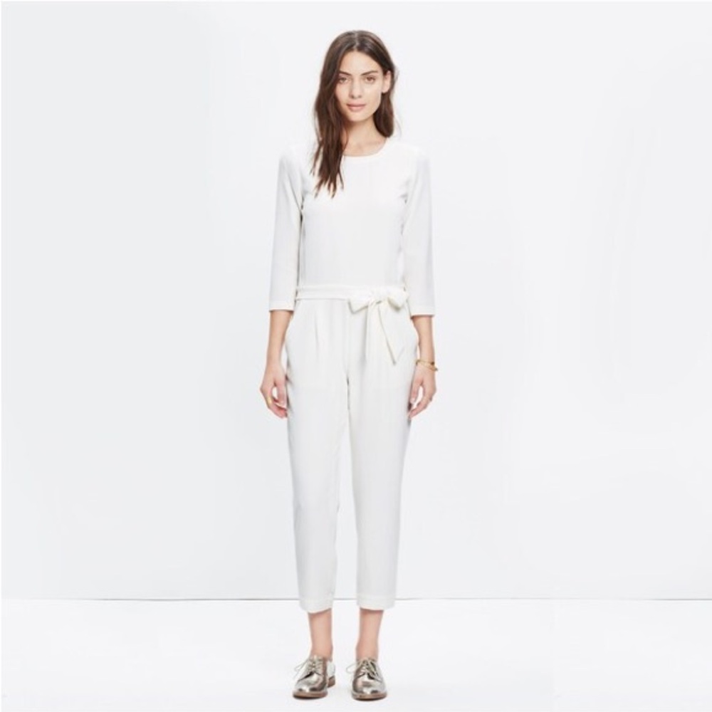 Madewell Sloan White Jumpsuit